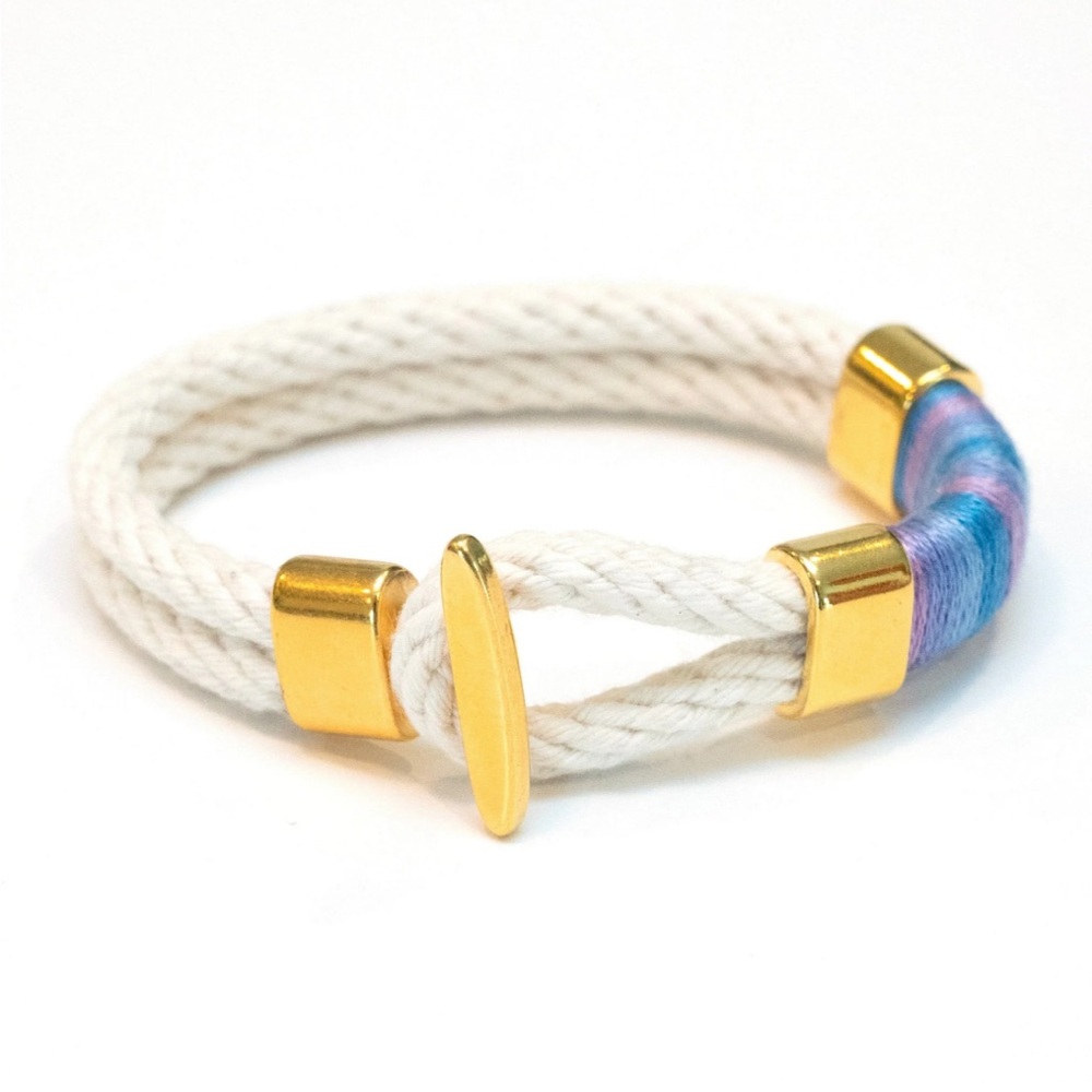 Allison Cole Bracelet Cambridge- Ivory/Hydrangea/Gold